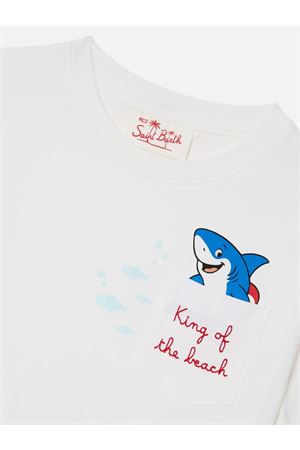 T-shirt Eddy con taschino e ricamo King Of The Beach SAINT BARTH KIDS | EDD000101948L